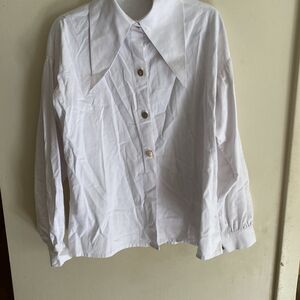 Classic White Button Down Shirt for Women